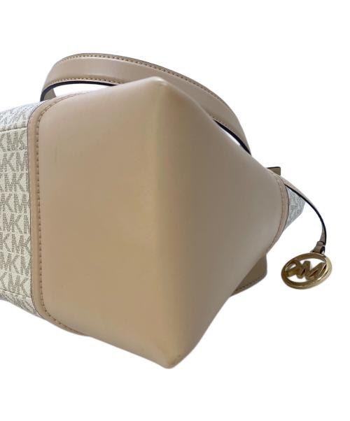 MICHAEL KORS（マイケルコース）MICHAEL KORS (マイケルコース) ショルダートートバッグ ベージュの古着・服飾アイテム