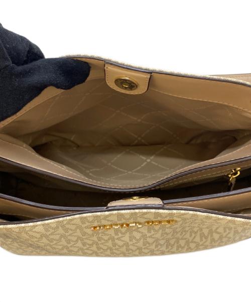 MICHAEL KORS（マイケルコース）MICHAEL KORS (マイケルコース) ショルダートートバッグ ベージュの古着・服飾アイテム