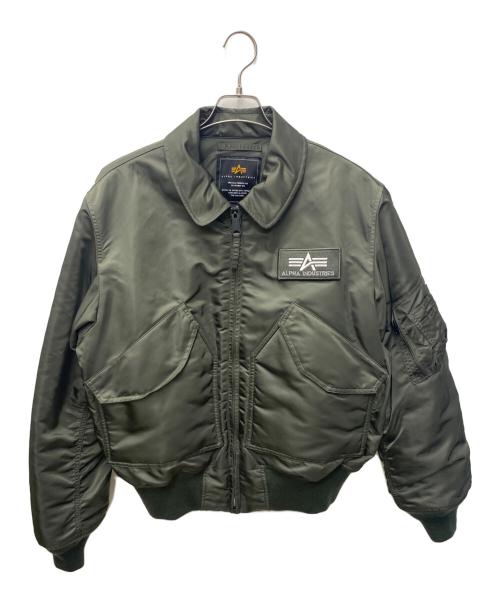 ALPHA（アルファ）ALPHA (アルファ) フライトジャケット オリーブ サイズ:SIZE Mの古着・服飾アイテム