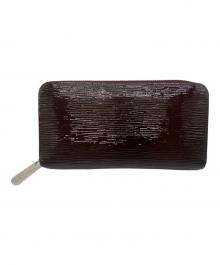 LOUIS VUITTON（ルイ ヴィトン）の古着「ラウンドファスナー長財布」｜ボルドー