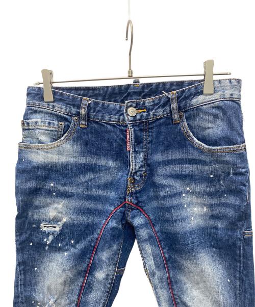DSQUARED2（ディースクエアード）DSQUARED2 (ディースクエアード) デニムパンツ ブルー サイズ:28cmの古着・服飾アイテム