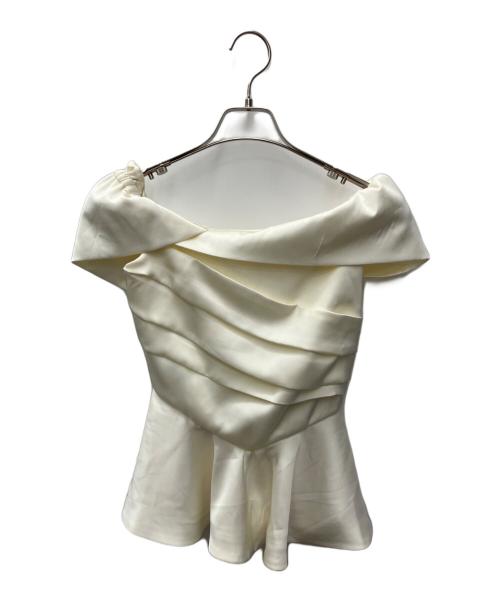 polaura（ポロ―ラ）polaura (ポロ―ラ) ノースリーブブラウス ホワイト サイズ:SIZE Freeの古着・服飾アイテム