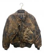 ALPHA INDUSTRIES×WIND AND SEAアルファインダストリーズ×ウィンダンシー）の古着「フライトジャケット」｜ブラウン