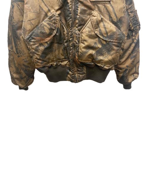 ALPHA INDUSTRIES（アルファインダストリーズ）ALPHA INDUSTRIES (アルファインダストリーズ) WIND AND SEA (ウィンダンシー) フライトジャケット ブラウン サイズ:Lの古着・服飾アイテム