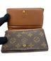 中古・古着 LOUIS VUITTON (ルイ ヴィトン) 2つ折り財布 ブラウン：20000円