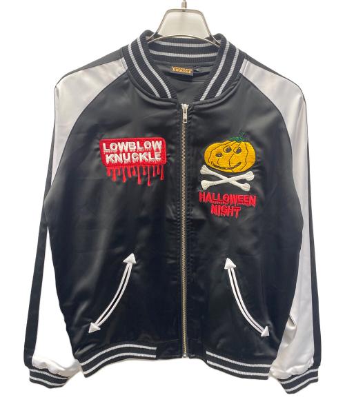 LowBlowKnuckle（ロウブロウナックル）LowBlowKnuckle (ロウブロウナックル) PEANUTS (ピーナッツ) スカジャン ブラック サイズ:Ｍ 未使用品の古着・服飾アイテム