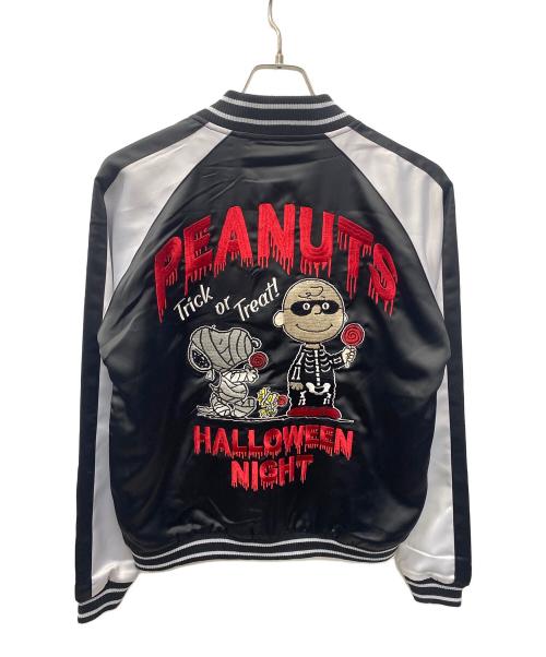 LowBlowKnuckle（ロウブロウナックル）LowBlowKnuckle (ロウブロウナックル) PEANUTS (ピーナッツ) スカジャン ブラック サイズ:Ｍ 未使用品の古着・服飾アイテム