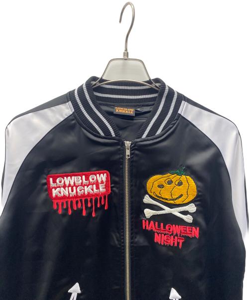 LowBlowKnuckle（ロウブロウナックル）LowBlowKnuckle (ロウブロウナックル) PEANUTS (ピーナッツ) スカジャン ブラック サイズ:Ｍ 未使用品の古着・服飾アイテム