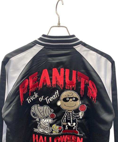LowBlowKnuckle（ロウブロウナックル）LowBlowKnuckle (ロウブロウナックル) PEANUTS (ピーナッツ) スカジャン ブラック サイズ:Ｍ 未使用品の古着・服飾アイテム