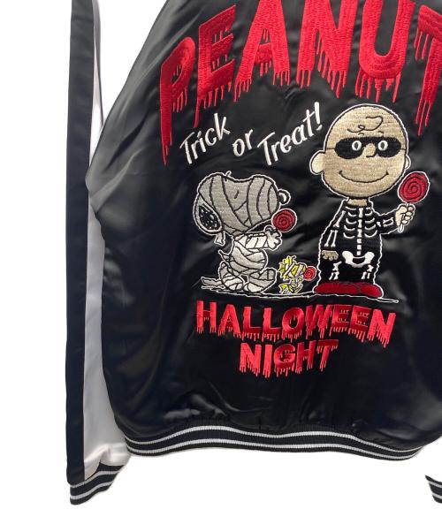 LowBlowKnuckle（ロウブロウナックル）LowBlowKnuckle (ロウブロウナックル) PEANUTS (ピーナッツ) スカジャン ブラック サイズ:Ｍ 未使用品の古着・服飾アイテム