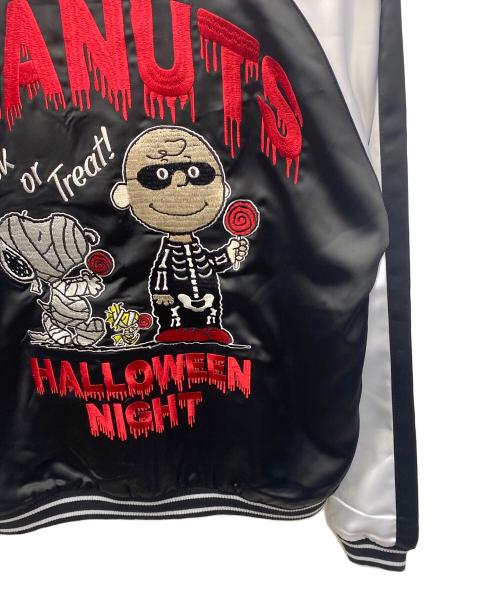 LowBlowKnuckle（ロウブロウナックル）LowBlowKnuckle (ロウブロウナックル) PEANUTS (ピーナッツ) スカジャン ブラック サイズ:Ｍ 未使用品の古着・服飾アイテム