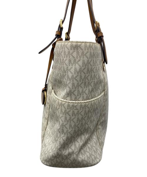 MICHAEL KORS（マイケルコース）MICHAEL KORS (マイケルコース) トートバッグ ベージュ×ブラウンの古着・服飾アイテム