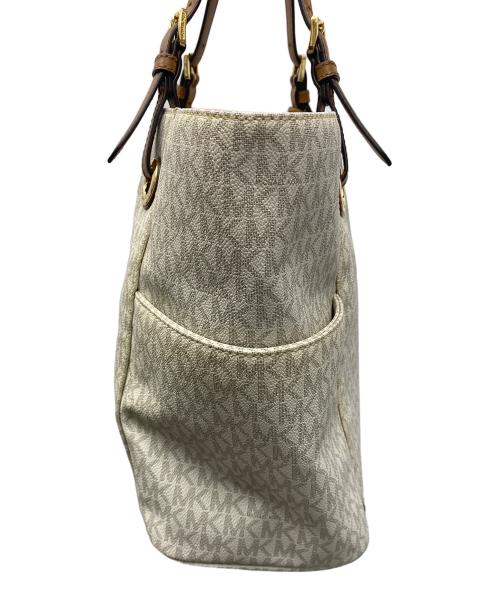 MICHAEL KORS（マイケルコース）MICHAEL KORS (マイケルコース) トートバッグ ベージュ×ブラウンの古着・服飾アイテム