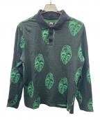 stussyステューシー）の古着「ポロシャツ」｜ブラック×グリーン