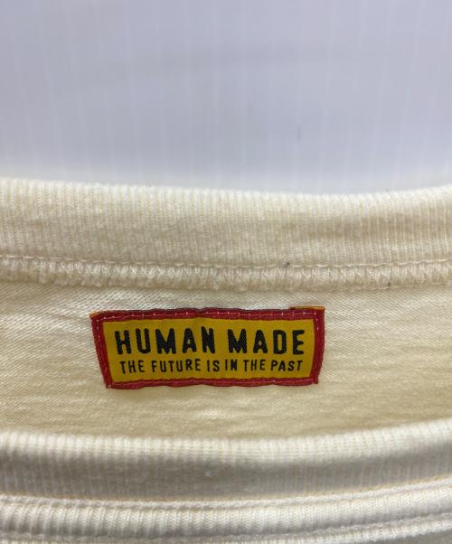HUMAN MADE（ヒューマンメイド）HUMAN MADE (ヒューマンメイド) 長袖カットソー ベージュ サイズ:SIZE Lの古着・服飾アイテム
