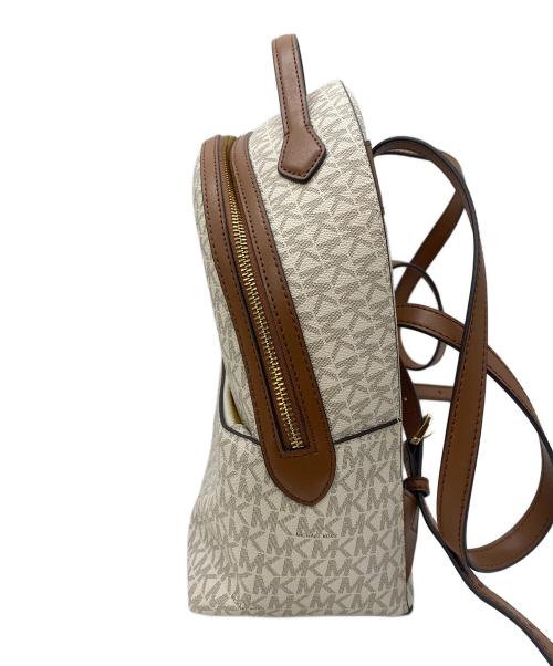 MICHAEL KORS（マイケルコース）MICHAEL KORS (マイケルコース) リュック ホワイト×ブラウンの古着・服飾アイテム
