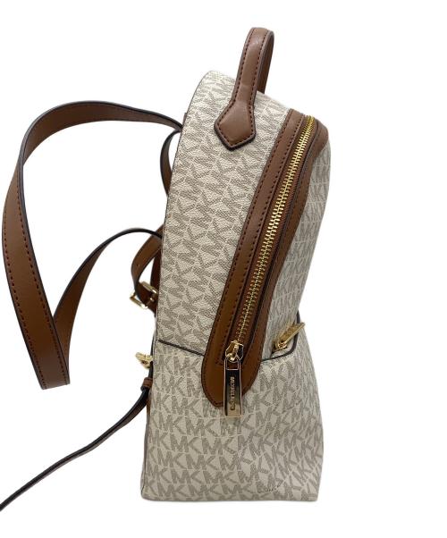 MICHAEL KORS（マイケルコース）MICHAEL KORS (マイケルコース) リュック ホワイト×ブラウンの古着・服飾アイテム