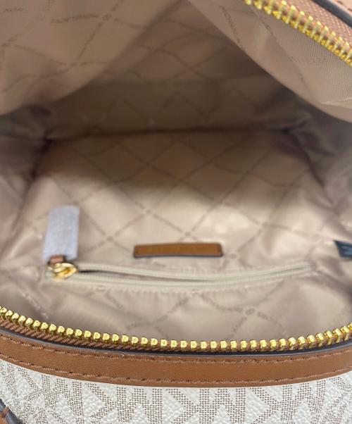 MICHAEL KORS（マイケルコース）MICHAEL KORS (マイケルコース) リュック ホワイト×ブラウンの古着・服飾アイテム