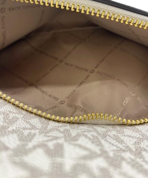 MICHAEL KORS（マイケルコース）MICHAEL KORS (マイケルコース) リュック ホワイト×ブラウンの古着・服飾アイテム