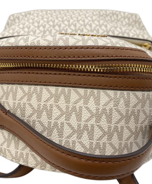 MICHAEL KORS（マイケルコース）MICHAEL KORS (マイケルコース) リュック ホワイト×ブラウンの古着・服飾アイテム