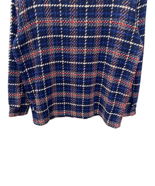 WAX LONDON（ワックスロンドン）WAX LONDON (ワックスロンドン) シャツジャケット ブルー×レッド サイズ:XL 未使用品の古着・服飾アイテム