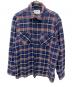 WAX LONDON（ワックスロンドン）の古着「シャツジャケット」｜ブルー×レッド