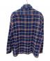 WAX LONDON (ワックスロンドン) シャツジャケット ブルー×レッド サイズ:XL 未使用品：9000円