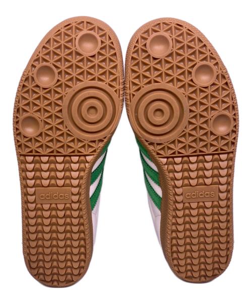 adidas（アディダス）adidas (アディダス) ローカットスニーカー ホワイト×グリーン サイズ:23.5の古着・服飾アイテム