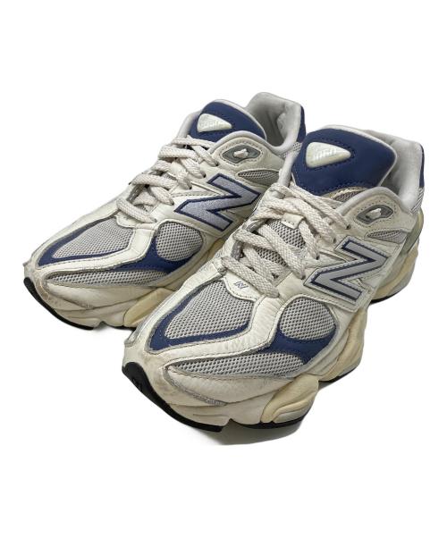 NEW BALANCE（ニューバランス）NEW BALANCE (ニューバランス) ローカットスニーカー ホワイト×ブルー サイズ:24cmの古着・服飾アイテム