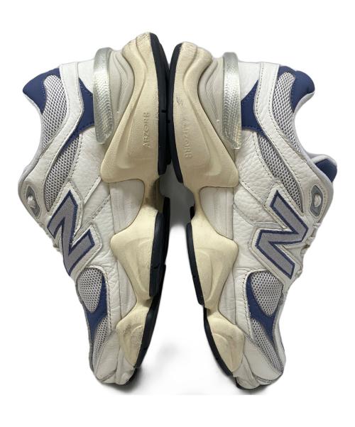 NEW BALANCE（ニューバランス）NEW BALANCE (ニューバランス) ローカットスニーカー ホワイト×ブルー サイズ:24cmの古着・服飾アイテム