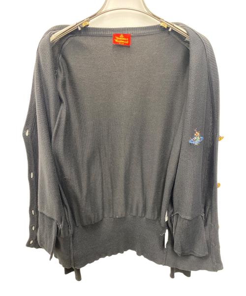 Vivienne Westwood（ヴィヴィアンウエストウッド）Vivienne Westwood (ヴィヴィアンウエストウッド) 薄手カーディガン ブラック サイズ:Ｌの古着・服飾アイテム