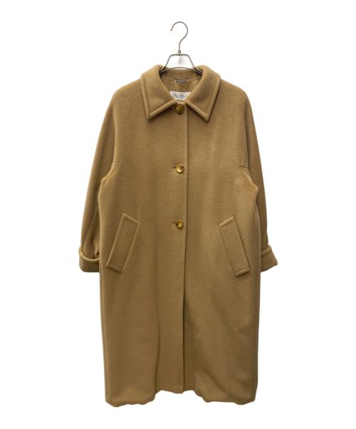 MaxMara（マックスマーラ）MaxMara (マックスマーラ) カシミヤ混コート ベージュ サイズ:Lの古着・服飾アイテム