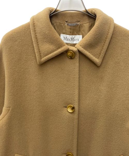 MaxMara（マックスマーラ）MaxMara (マックスマーラ) カシミヤ混コート ベージュ サイズ:Lの古着・服飾アイテム