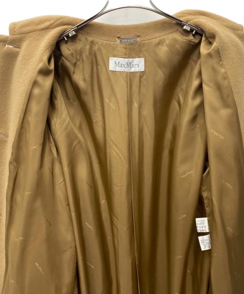 MaxMara（マックスマーラ）MaxMara (マックスマーラ) カシミヤ混コート ベージュ サイズ:Lの古着・服飾アイテム