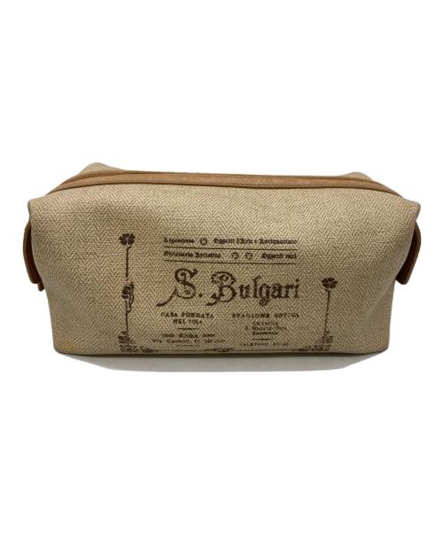 BVLGARI（ブルガリ）BVLGARI (ブルガリ) ポーチ ベージュの古着・服飾アイテム