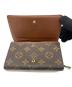 中古・古着 LOUIS VUITTON (ルイ ヴィトン) 2つ折り財布 ブラウン：15000円