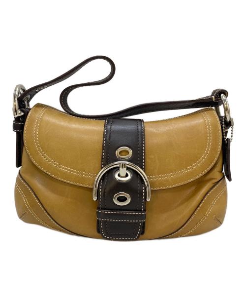COACH（コーチ）COACH (コーチ) ハンドバッグ キャメル×ブラウンの古着・服飾アイテム