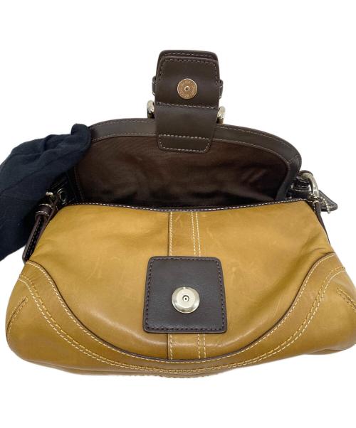COACH（コーチ）COACH (コーチ) ハンドバッグ キャメル×ブラウンの古着・服飾アイテム