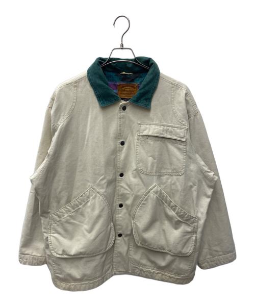 ST JOHN'S BAY（セントジョンズベイ）ST JOHN'S BAY (セントジョンズベイ) ハンティングジャケット ホワイト サイズ:Ｌの古着・服飾アイテム