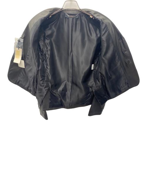 GUCCI（グッチ）GUCCI (グッチ) ラムレザーテーラードジャケット ブラック サイズ:SIZE 42 未使用品の古着・服飾アイテム