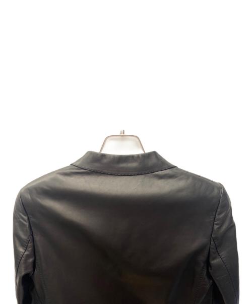 GUCCI（グッチ）GUCCI (グッチ) ラムレザーテーラードジャケット ブラック サイズ:SIZE 42 未使用品の古着・服飾アイテム