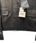中古・古着 GUCCI (グッチ) ラムレザーテーラードジャケット ブラック サイズ:SIZE 42 未使用品：110000円