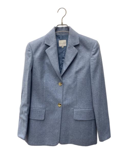 CELINE（セリーヌ）CELINE (セリーヌ) テーラードジャケット ブルー サイズ:38の古着・服飾アイテム