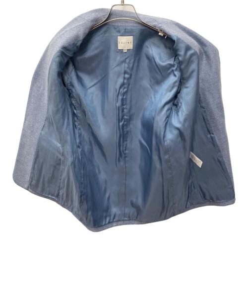 CELINE（セリーヌ）CELINE (セリーヌ) テーラードジャケット ブルー サイズ:38の古着・服飾アイテム