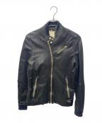 DIESELディーゼル）の古着「ラムレザージャケット」｜ブラック
