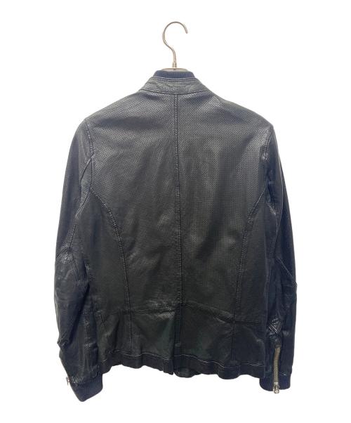 DIESEL（ディーゼル）DIESEL (ディーゼル) ラムレザージャケット ブラック サイズ:Sの古着・服飾アイテム