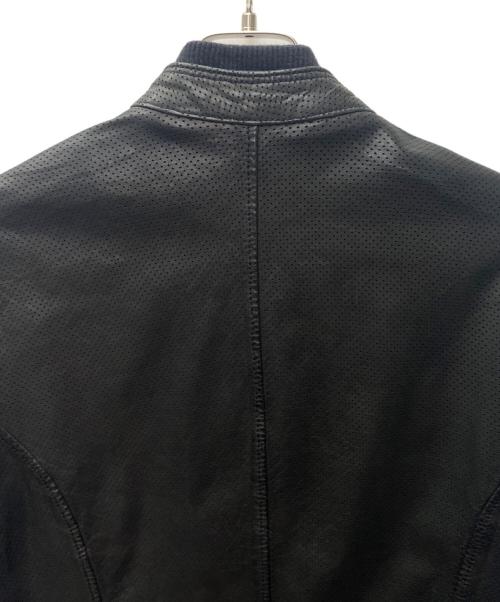 DIESEL（ディーゼル）DIESEL (ディーゼル) ラムレザージャケット ブラック サイズ:Sの古着・服飾アイテム