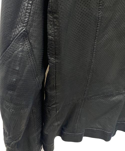 DIESEL（ディーゼル）DIESEL (ディーゼル) ラムレザージャケット ブラック サイズ:Sの古着・服飾アイテム