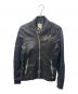 DIESEL（ディーゼル）の古着「ラムレザージャケット」｜ブラック