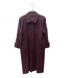 FABIENNE BY NAKAJIMA（ー）の古着「カシミヤコート」｜ワインレッド